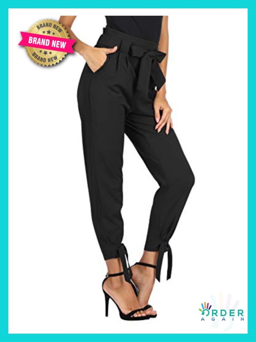 High Waist Ankle Pencil Dress Pants for Work Business Casual